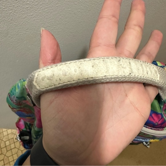 Kipling Multicolor Floral Backpack Bag Missing Monkey Charm - Picture 7 of 12